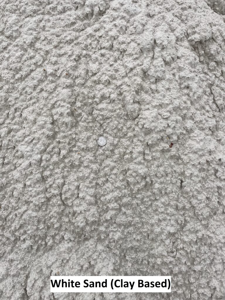Clay Based White Sand