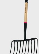 30-In 10 Tine Manure Fork with D-Shaped Handle